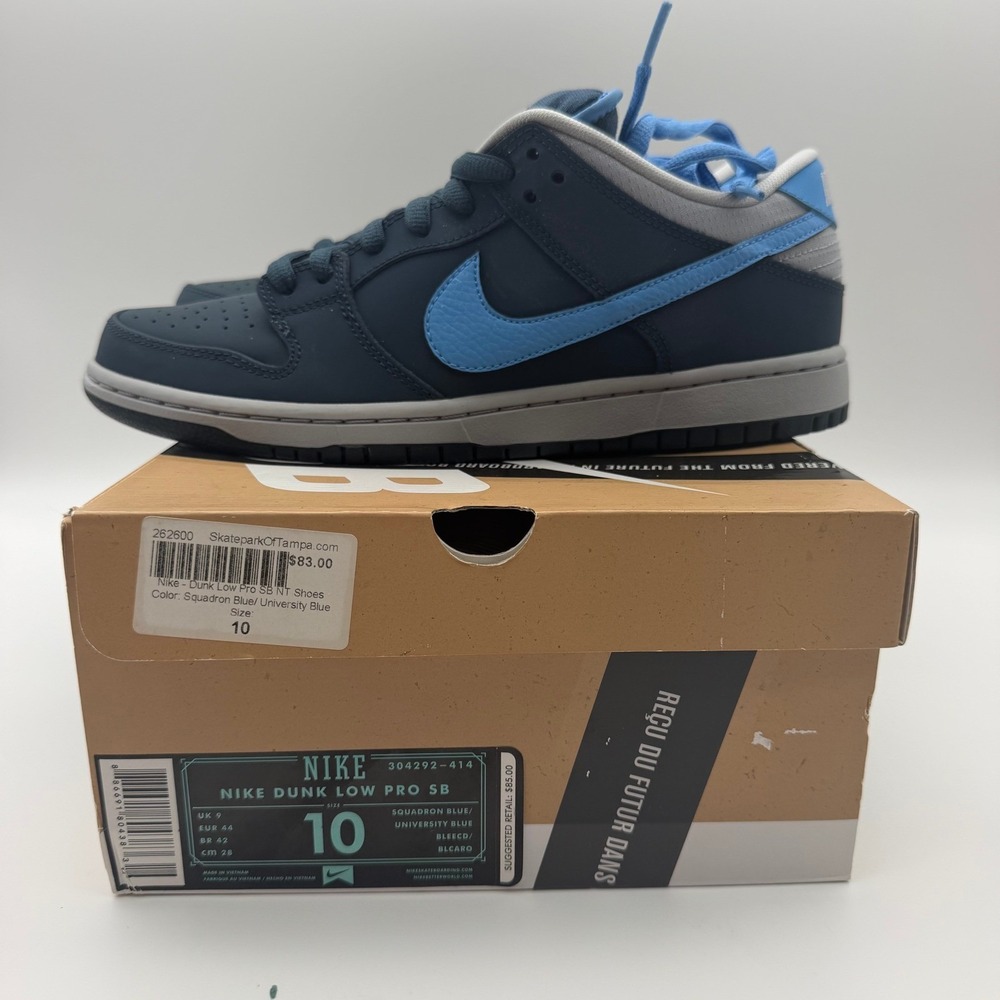 Nike SB Dunk Low Pro Squadron Blue DS Mens Size 10 Athletic Shoes Sneakers